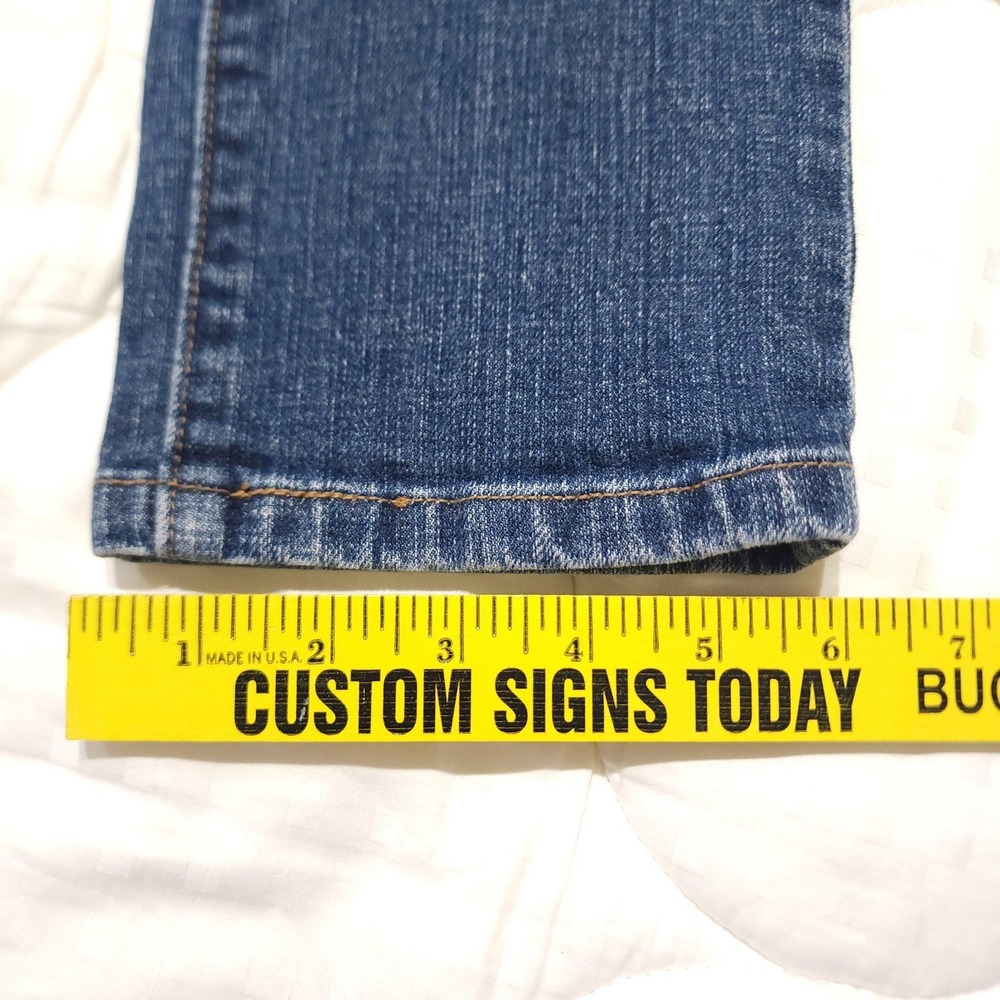 Levis Jeans Womens 8M Blue Mid Rise Skinny Stretch Denim 30x30 Medium Wash - Picture 14 of 15